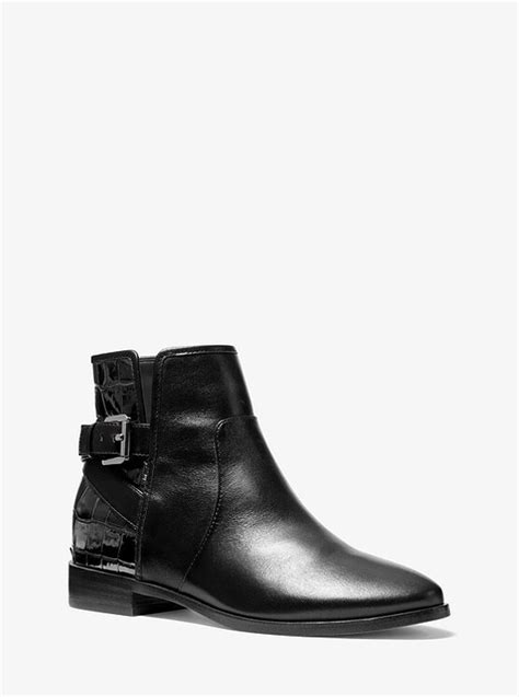 michael kors salem leather ankle boot